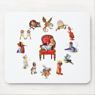 All Around Alice Through The Looking Glass Mouse Mat