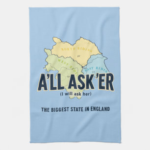 A'll Asker – Yorkshire's Biggest State Tea Towel