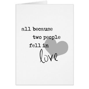 all because two people fell in love modern simple
