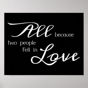 All Because Two People Fell In Love Poster