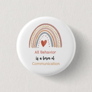 All Behaviour Form of Communication Autism Special 3 Cm Round Badge