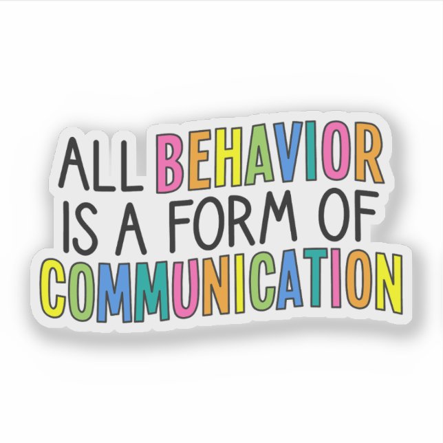 All Behaviour Is A Form Of Communication, ABA (Front)