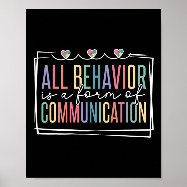 All Behaviour Is A Form Of Communication  Poster (Front)
