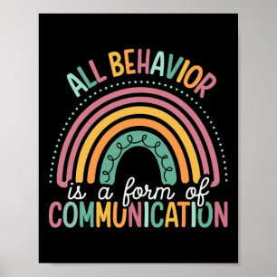 All Behaviour Is A Form Of Communication Sped Teac Poster