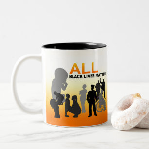 All Black Lives Matter Two-Tone Coffee Mug