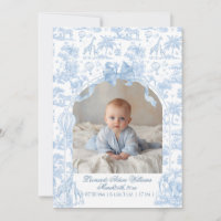 All Blue Toile Safari Animal Baby Boy Shower
