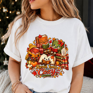 All Booked for Autumn Fall Funny T-shirt Design Tri-Blend Shirt