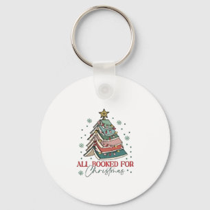 All Booked For Christmas Book Lover Christmas Xmas Key Ring