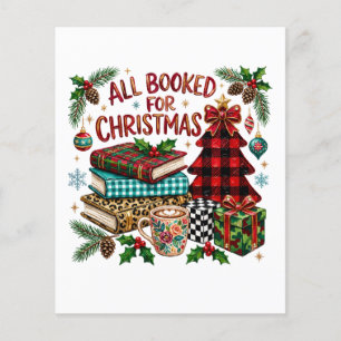 All Booked for Christmas Book Lover Flyer