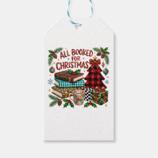 All Booked for Christmas Book Lover Gift Tags