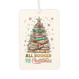 All Booked for Christmas Car Air Freshener