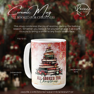 All Booked for Christmas Ceramic Mug