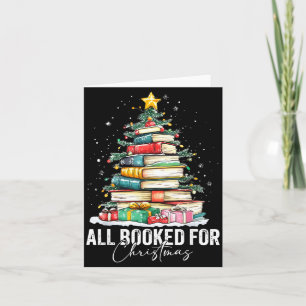 All Booked For Christmas Coquette Books Teacher Xm Card
