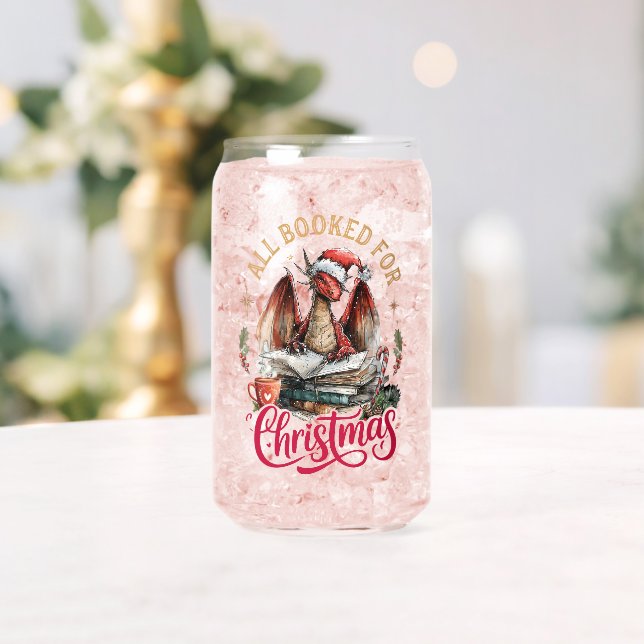 All Booked for Christmas Dragon  Can Glass (Insitu (Wedding))