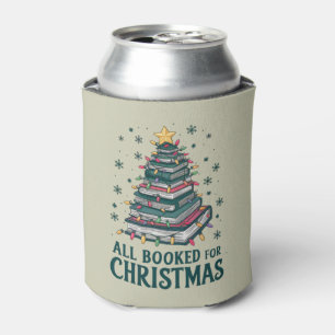 All Booked For Christmas Gift for Librarian Lover Can Cooler