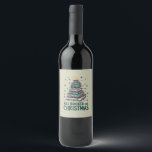 All Booked For Christmas Gift for Librarian Lover Wine Label<br><div class="desc">All Booked For Christmas Gift for Librarian Bookworm Book Lovers</div>