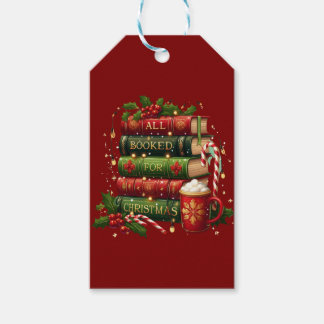 All booked for Christmas Gift Tags