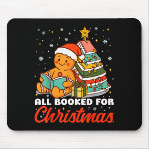 All Booked For Christmas Gingerbread Christmas Tre Mouse Mat