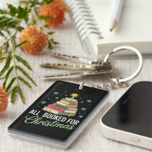 All Booked For Christmas Tree Books Teacher Xmas  Key Ring