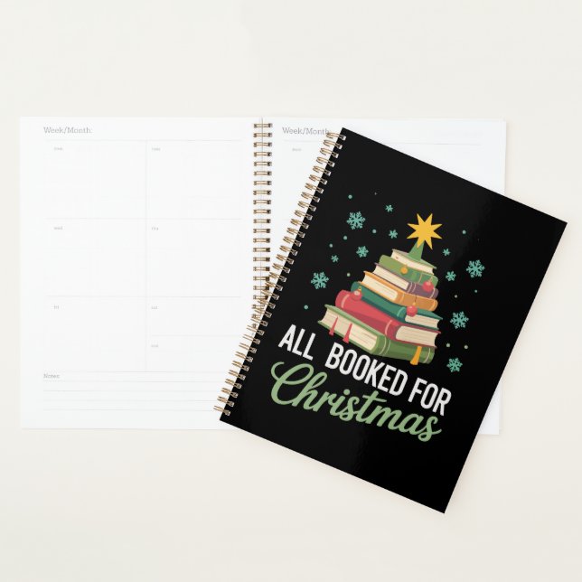 All Booked For Christmas Tree Books Teacher Xmas  Planner (Display)