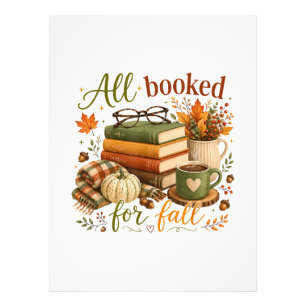 All Booked for Fall Books Coffee Cosy Autumn Photo Print