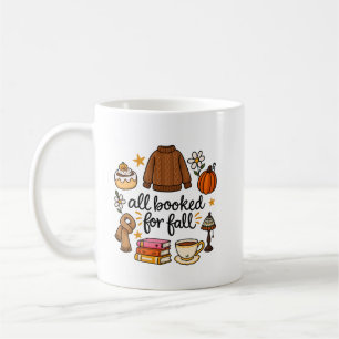 All Booked for Fall Mug Cosy Autumn Bookish Coff