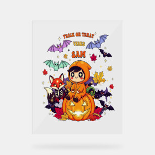 All Booked For Halloween  Teacher Ghost Acrylic Sign