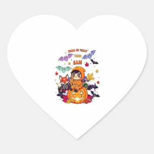 All Booked For Halloween  Teacher Ghost Heart Sticker