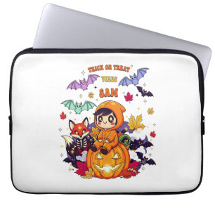 All Booked For Halloween Teacher Ghost Laptop Sleeve