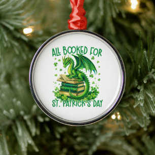 All Booked for St Patrick's Day Metal Tree Decoration