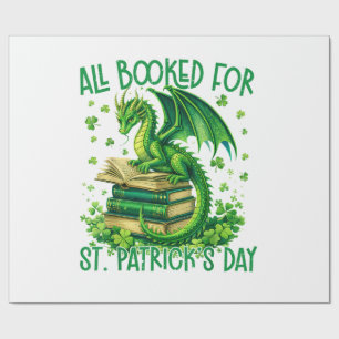 All Booked for St Patrick's Day Wrapping Paper