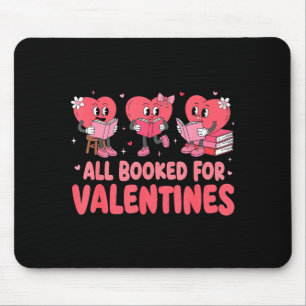 All Booked For Valentine Book Funny Teacher Kids G Mouse Mat