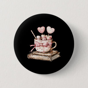 All Booked For Valentines Coquette Bow Teacher Boo 6 Cm Round Badge
