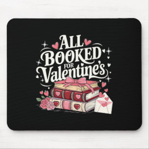 All Booked For Valentine's Day Pretty Coquette Rea Mouse Mat