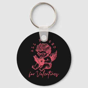 All Booked For Valentines Funny Cupid Teacher Vale Key Ring