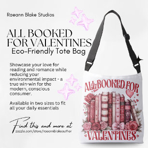 All Booked for Valentine's Tote Bag