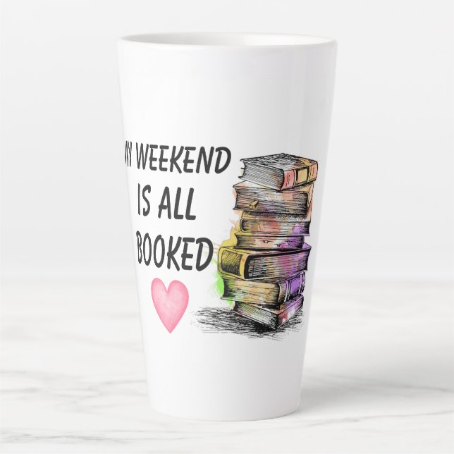 All Booked  Latte Mug (Front)