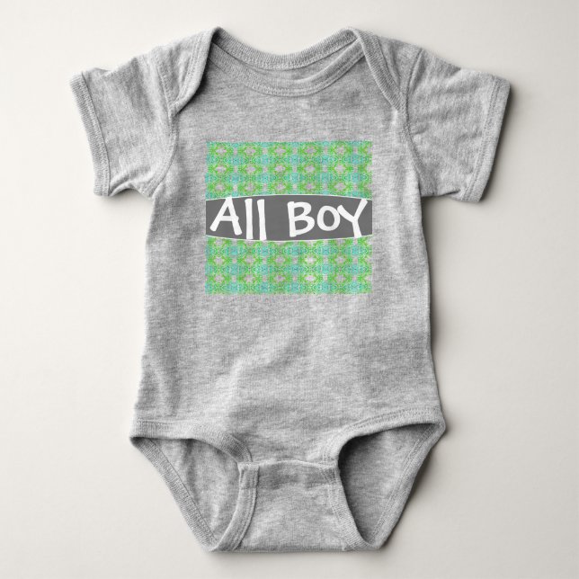 All Boy Baby Bodysuit (Front)
