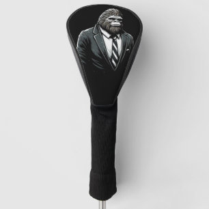 All Business Bigfoot - Funny Stylish Sasquatch Golf Head Cover