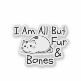 All But Fur & Bones Funny Cat Pun