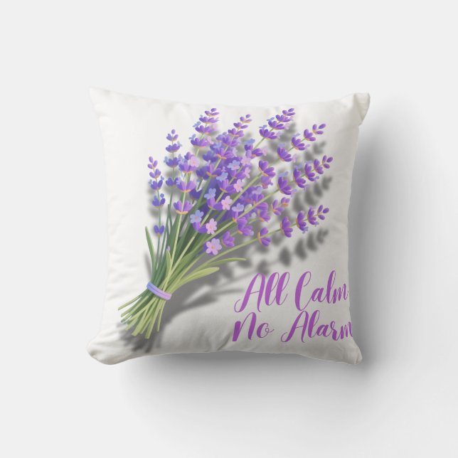 All Calm No Alarm Lavender Wellness Cushion (Front)