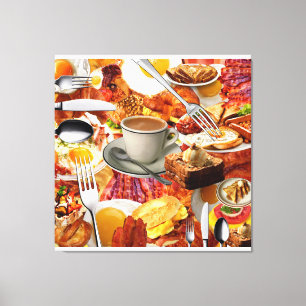 ALL CAN EAT BREAKFAST   CANVAS PRINT