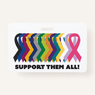 All Cancer Awareness ID Badge