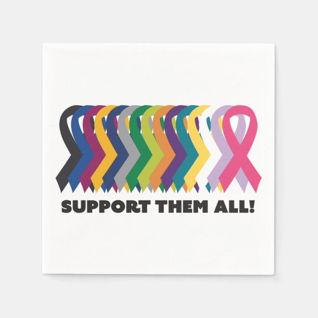 All Cancer Awareness Napkin (Front)