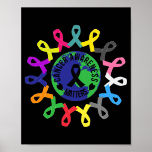 All Cancer Matters Awareness Cancer Support All Ri Poster