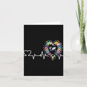 All Cancer Matters Awareness Day Heartbeat Ribbon Card