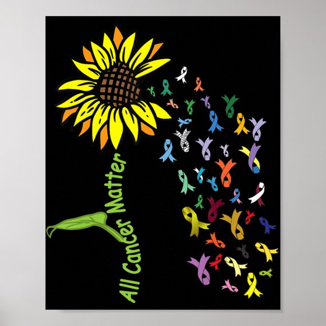 All Cancer Matters Awareness Day Ribbon  Poster (Front)