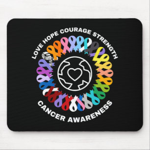 All Cancer Matters Awareness Every Colour Ribbons Mouse Mat
