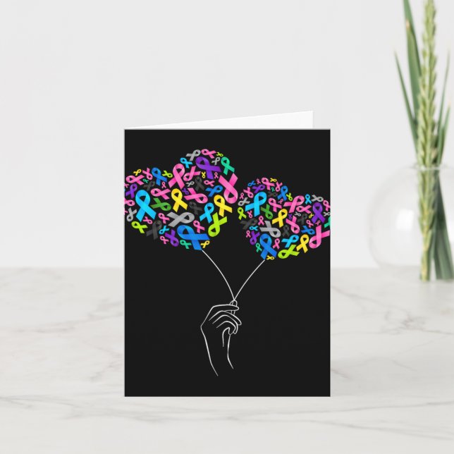 All Cancer Matters Awareness Fight All Cancer Ribb Card (Front)