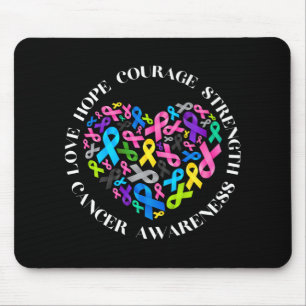 All Cancer Matters Awareness Fight All Cancer Ribb Mouse Mat